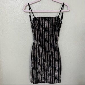 Cocktail Dress Black and Pink